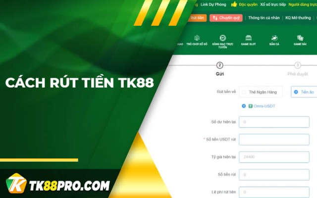 rút tiền tk88